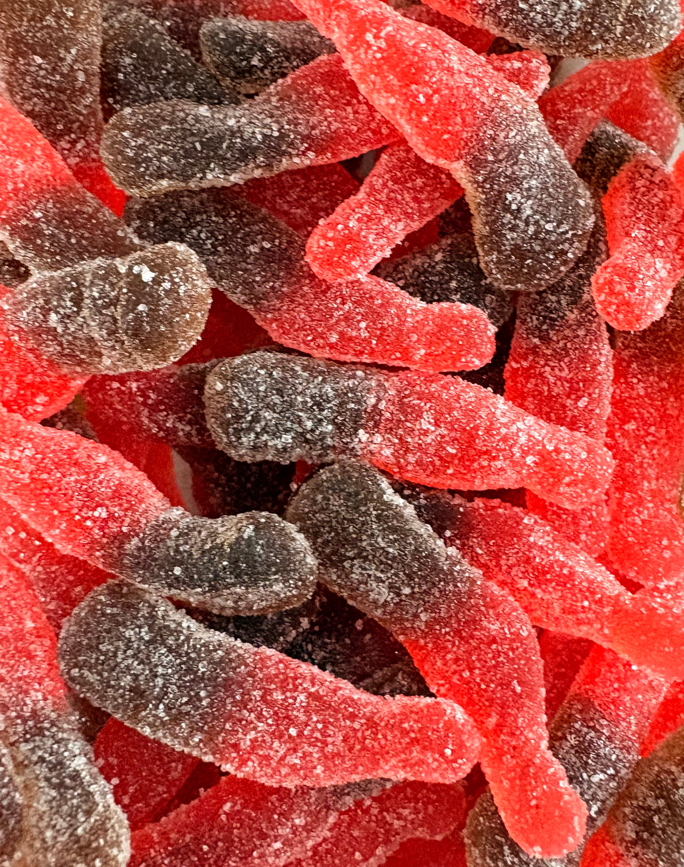 Bouteilles de cola à la cerise acidulées