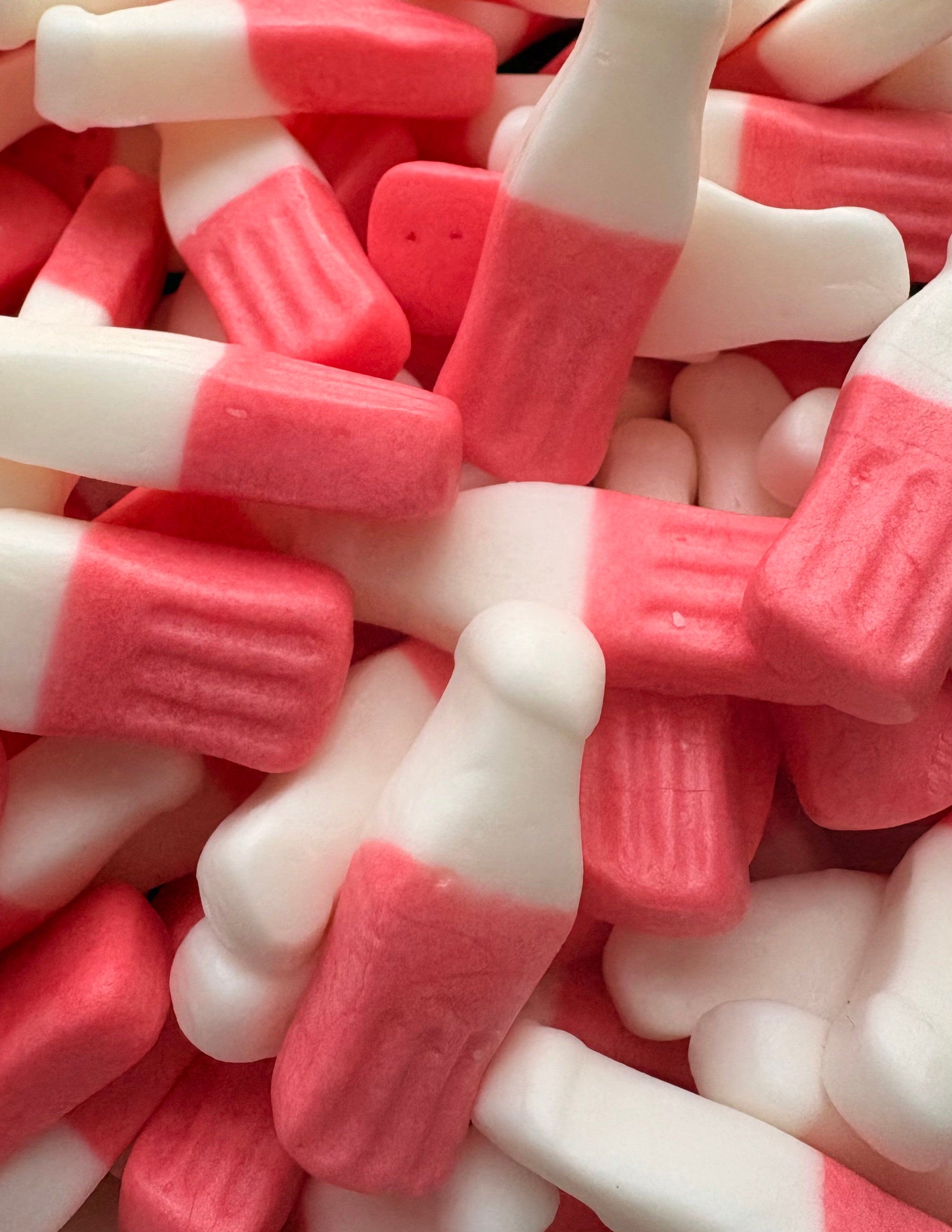 Bouteille de lait frappé à la fraise