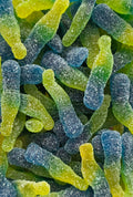 Bouteilles limonade et bleuets acidulées