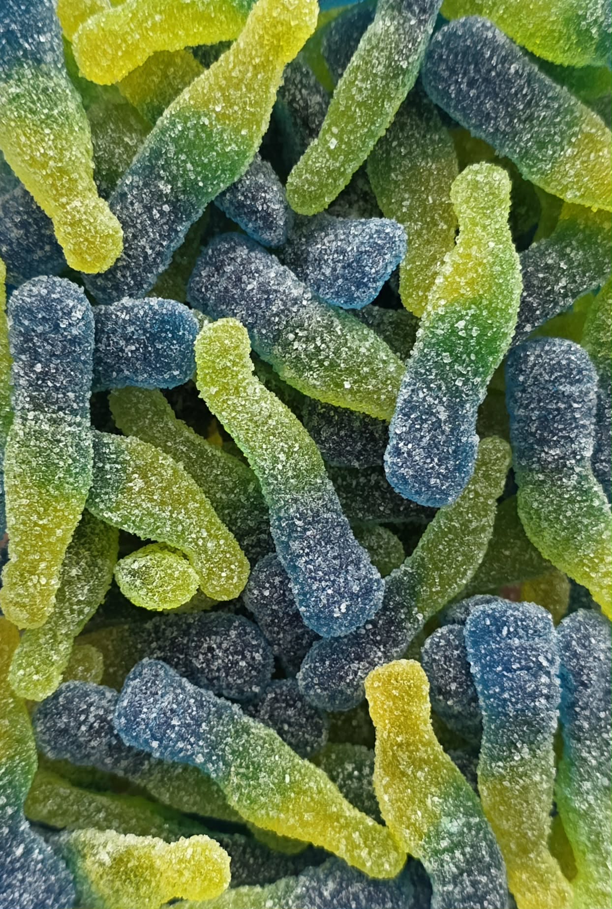 Bouteilles limonade et bleuets acidulées