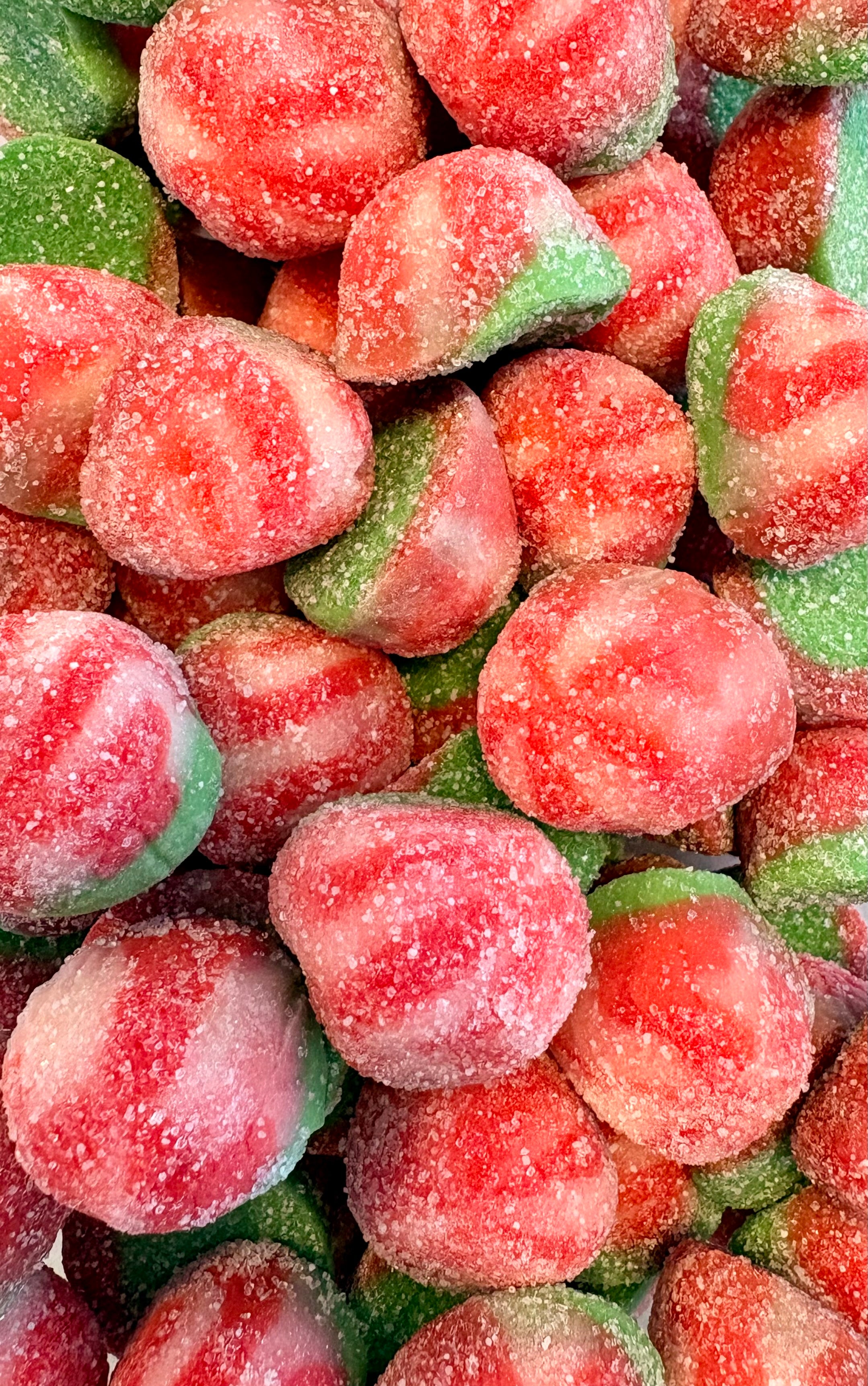 Spirales au melon d'eau acidulée