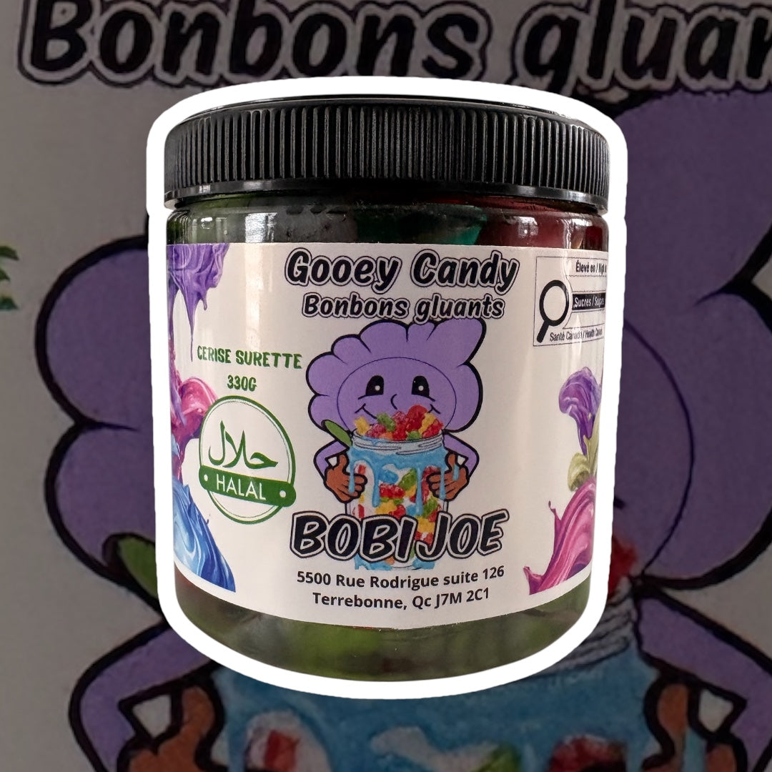 Gooey Candy cerise surette Halal -Bobijoe